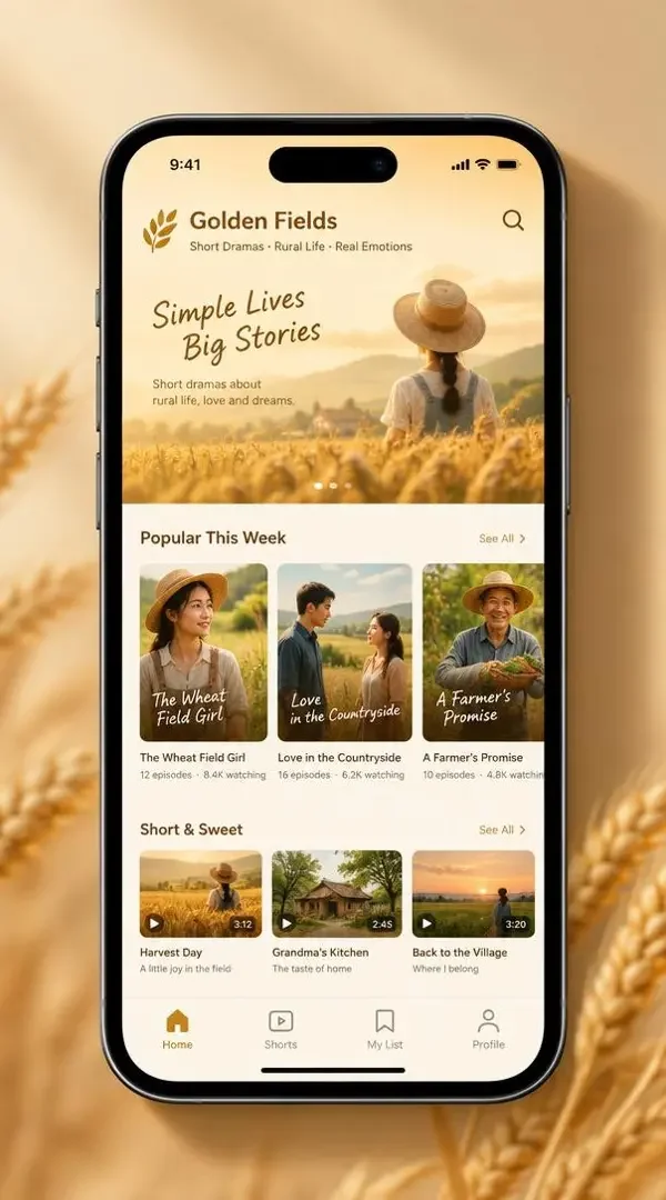 秋霞在线观看 App 田野新篇界面展示